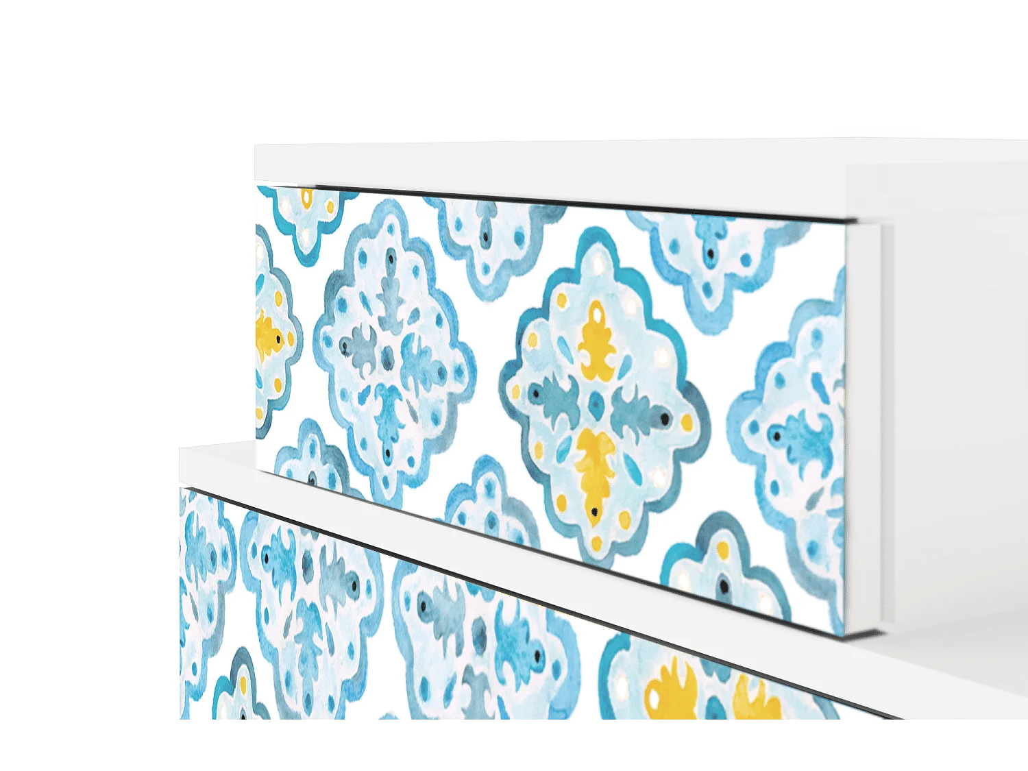 Table de nuit - 58х58х41 cm - NS1 - Portugese tiles, Blanc