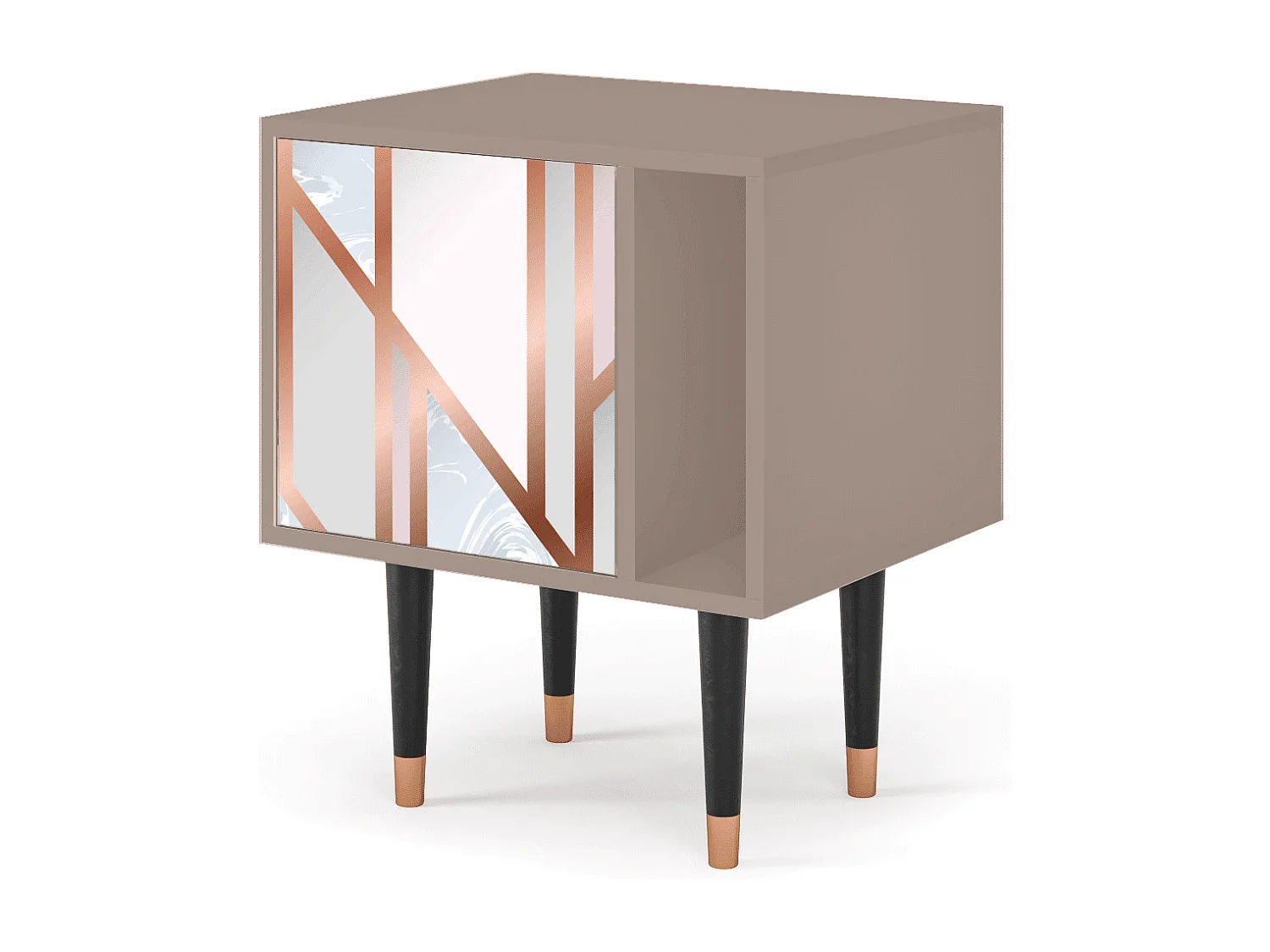 Table de nuit - 57х69х48 cm - S2 - Champagne Story, Latte