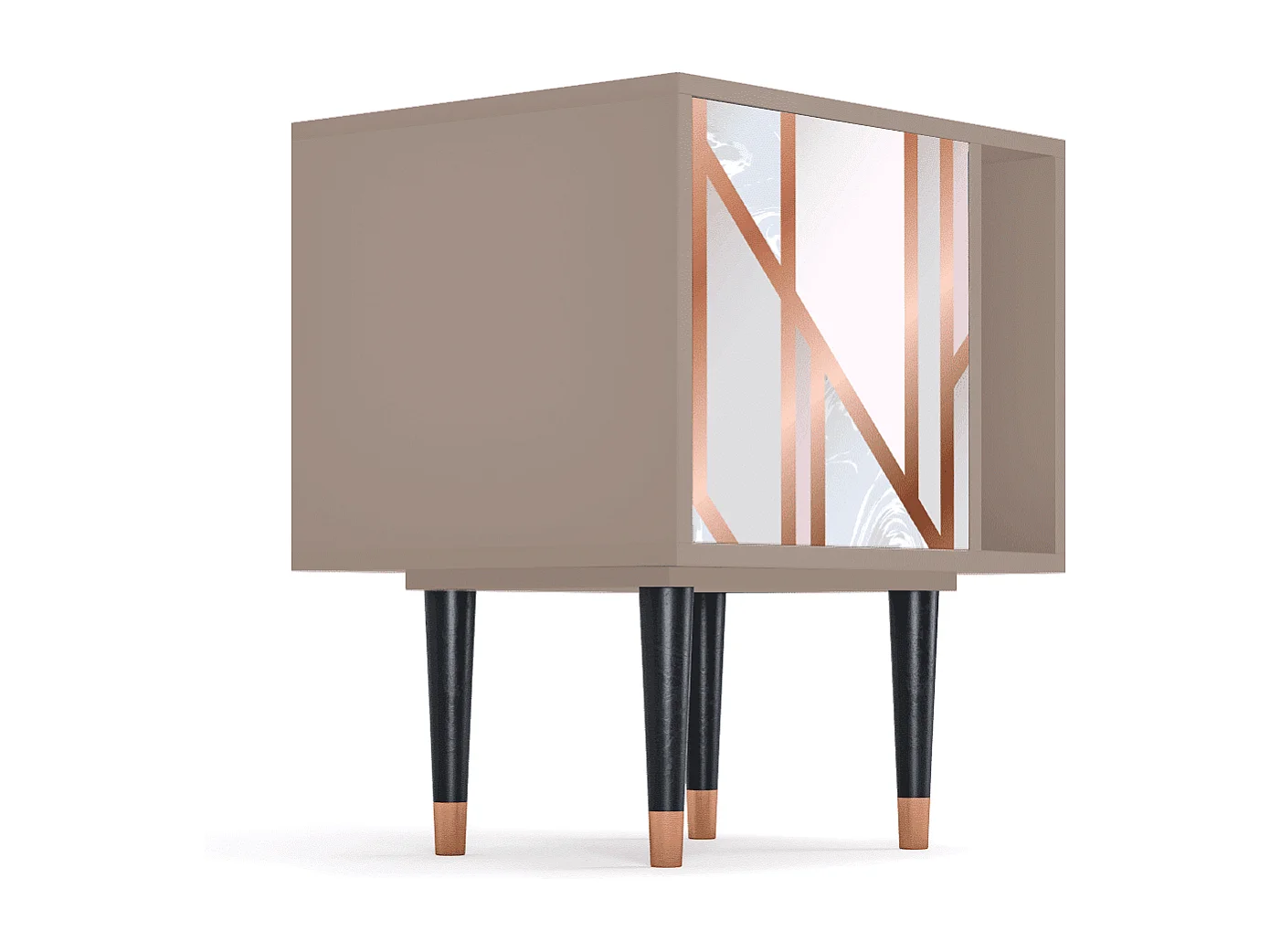 Table de nuit - 57х69х48 cm - S2 - Champagne Story, Latte