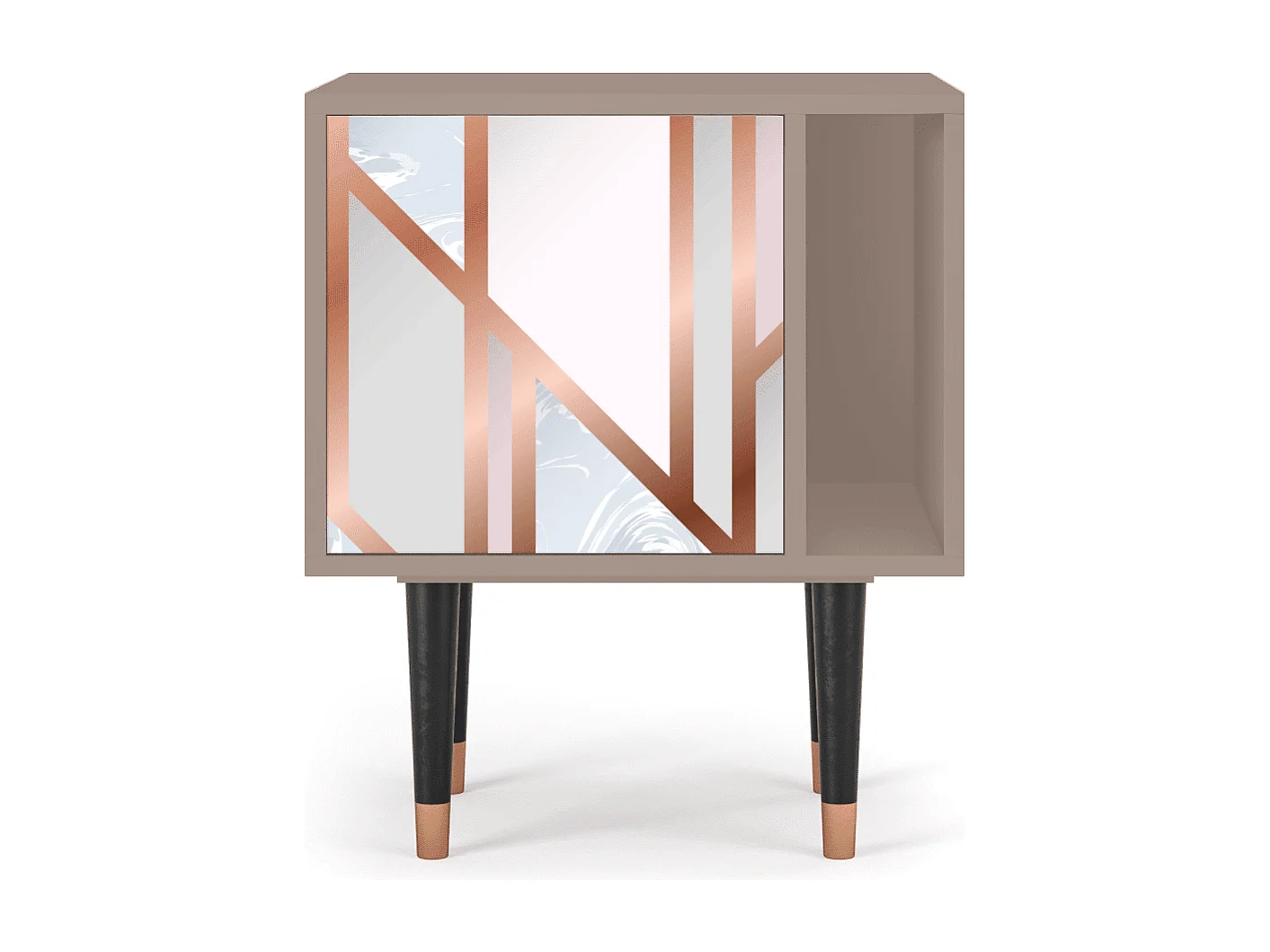 Table de nuit - 57х69х48 cm - S2 - Champagne Story, Latte