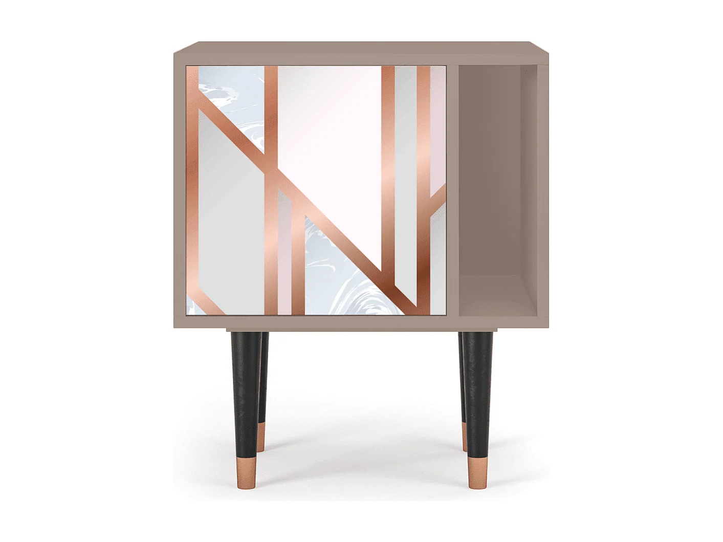 Nachttisch - 57х69х48 cm - S2 - Champagne Story, Latte