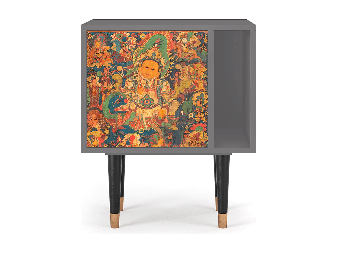 Table de nuit - 57х69х48 cm - S2 - God by Vaisravana , Gris