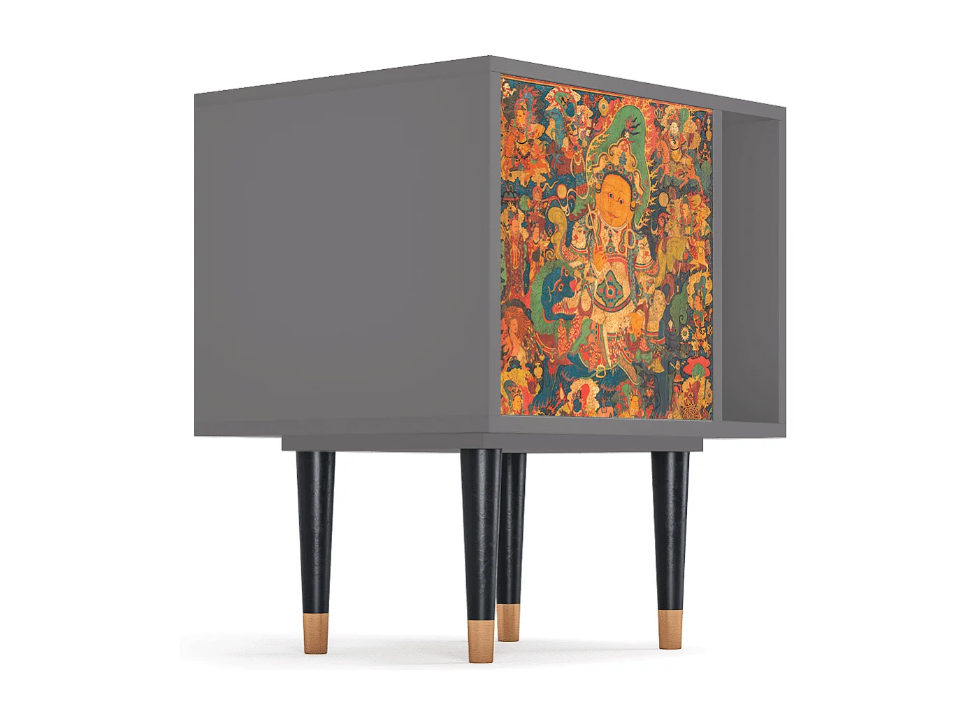 Mesita de noche - 57х69х48 cm - S2 - God by Vaisravana , Gris