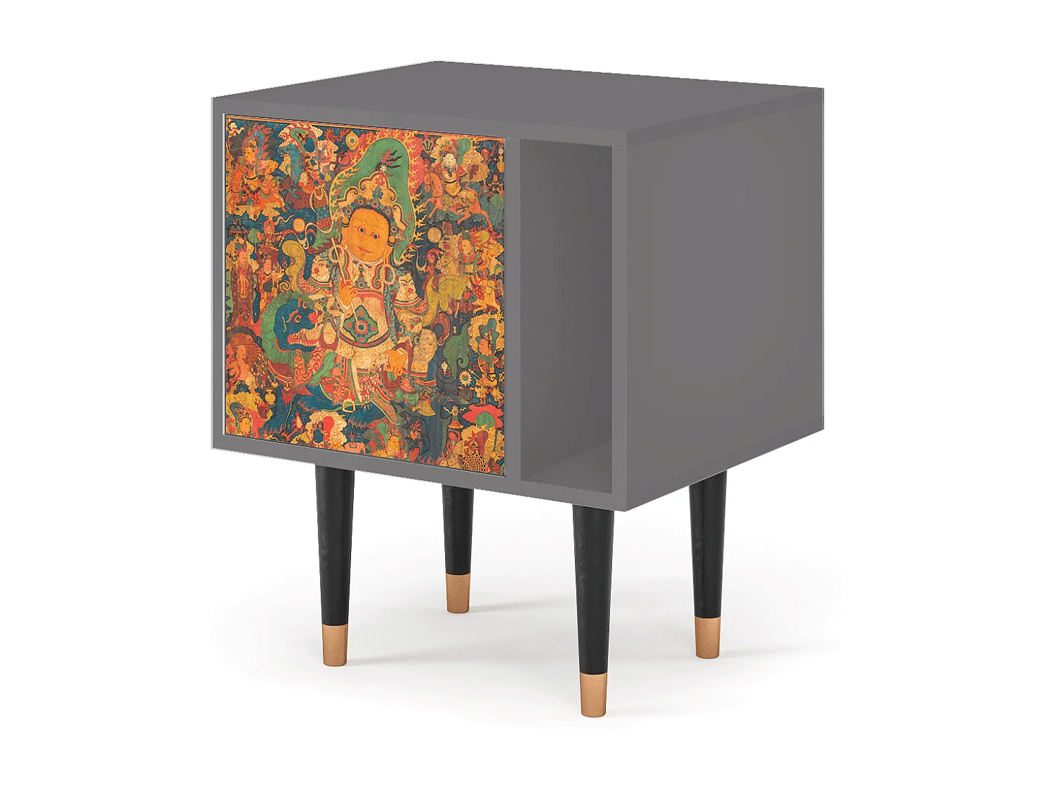 Nachttisch - 57х69х48 cm - S2 - God by Vaisravana , Grau