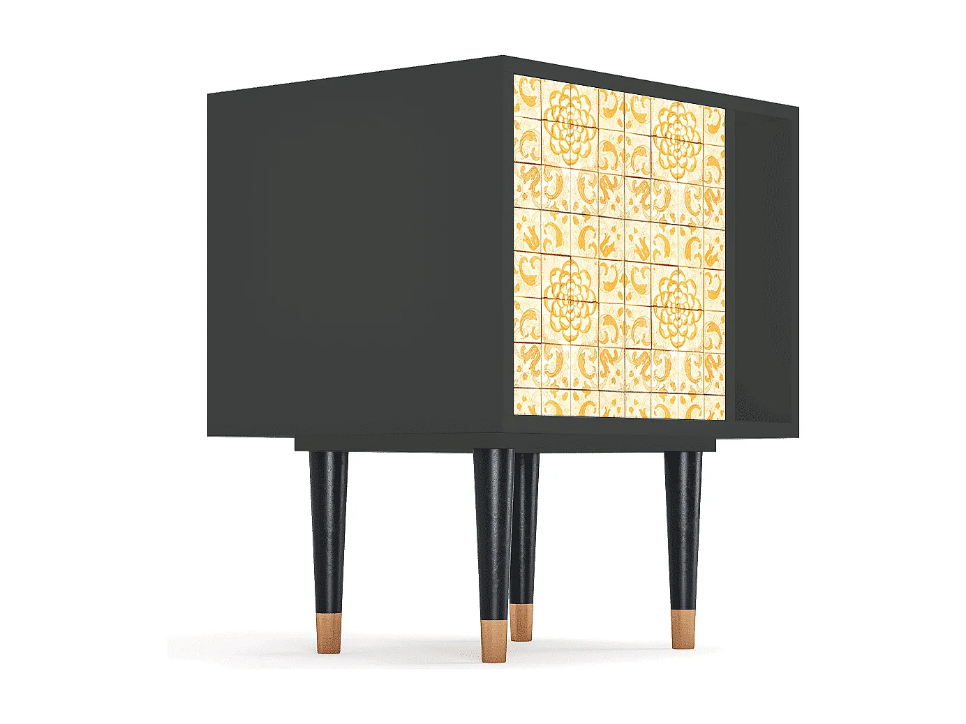 Comodino - 57х69х48 cm - S2 - Sunshiny Tile, Antracite