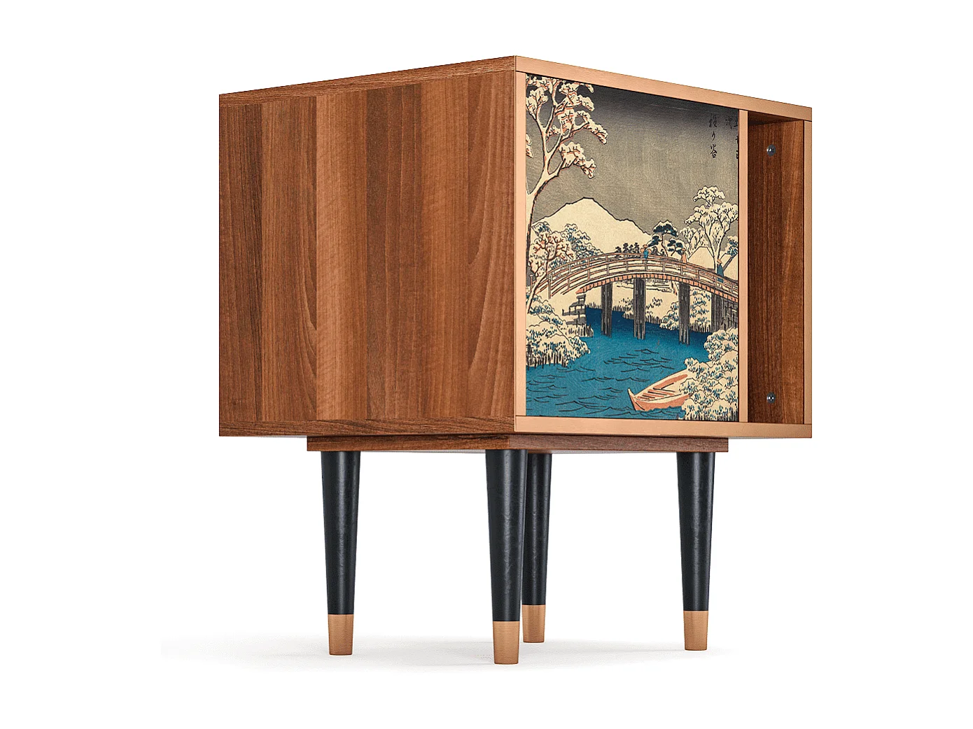 Table de nuit - 57х69х48 cm - S2 - Katabira River, Noyer