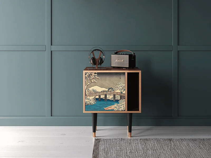 Table de nuit - 57х69х48 cm - S2 - Katabira River, Noyer