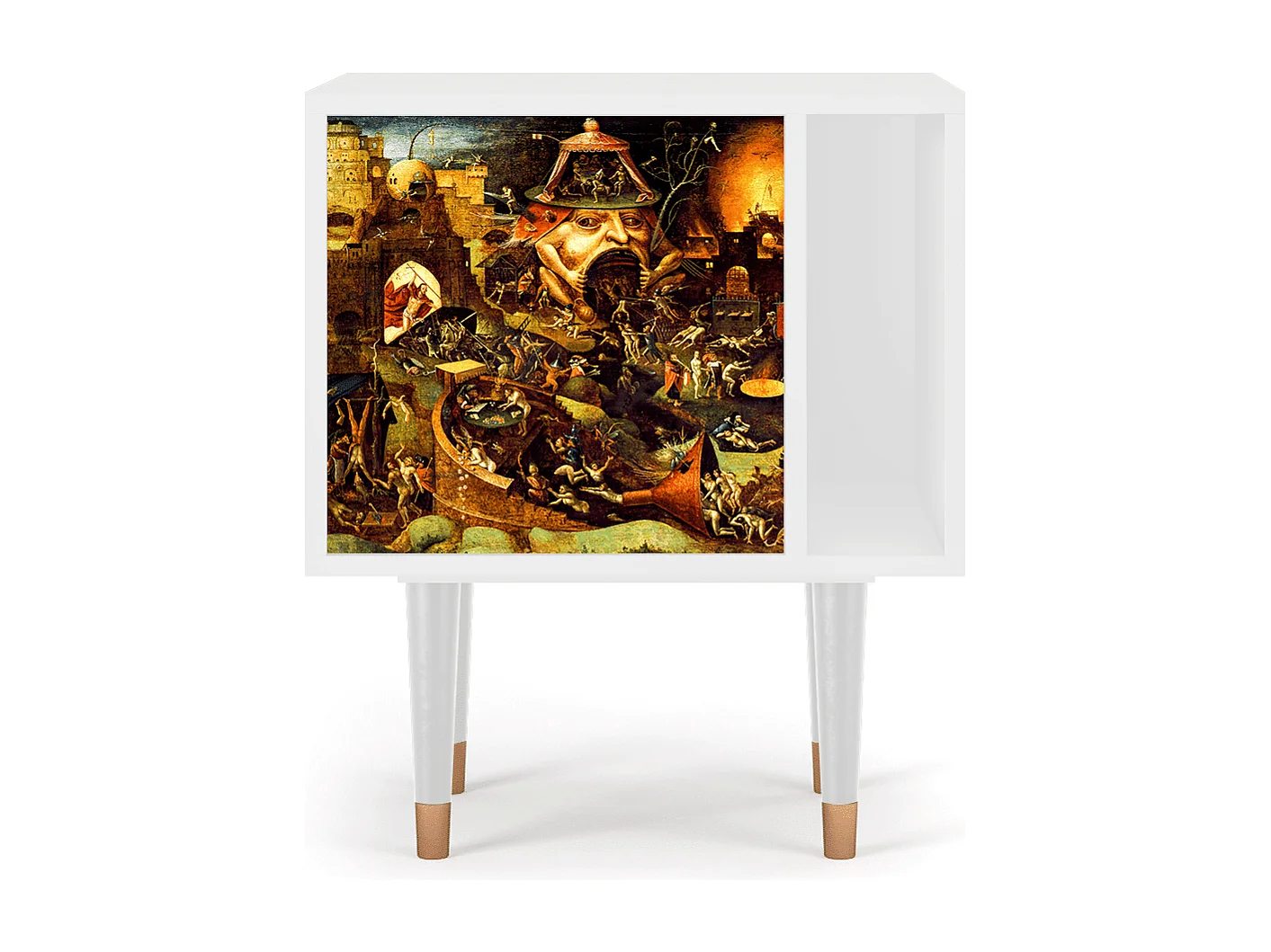 Nachtkastje - 57х69х48 cm - S2 - Christ in Limbo, Wit