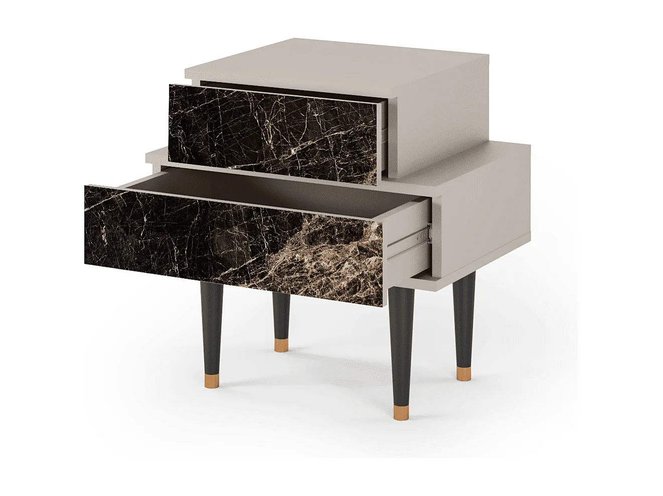 Table de nuit - 58х58х41 cm - NS1 - Night Abyss, Sable