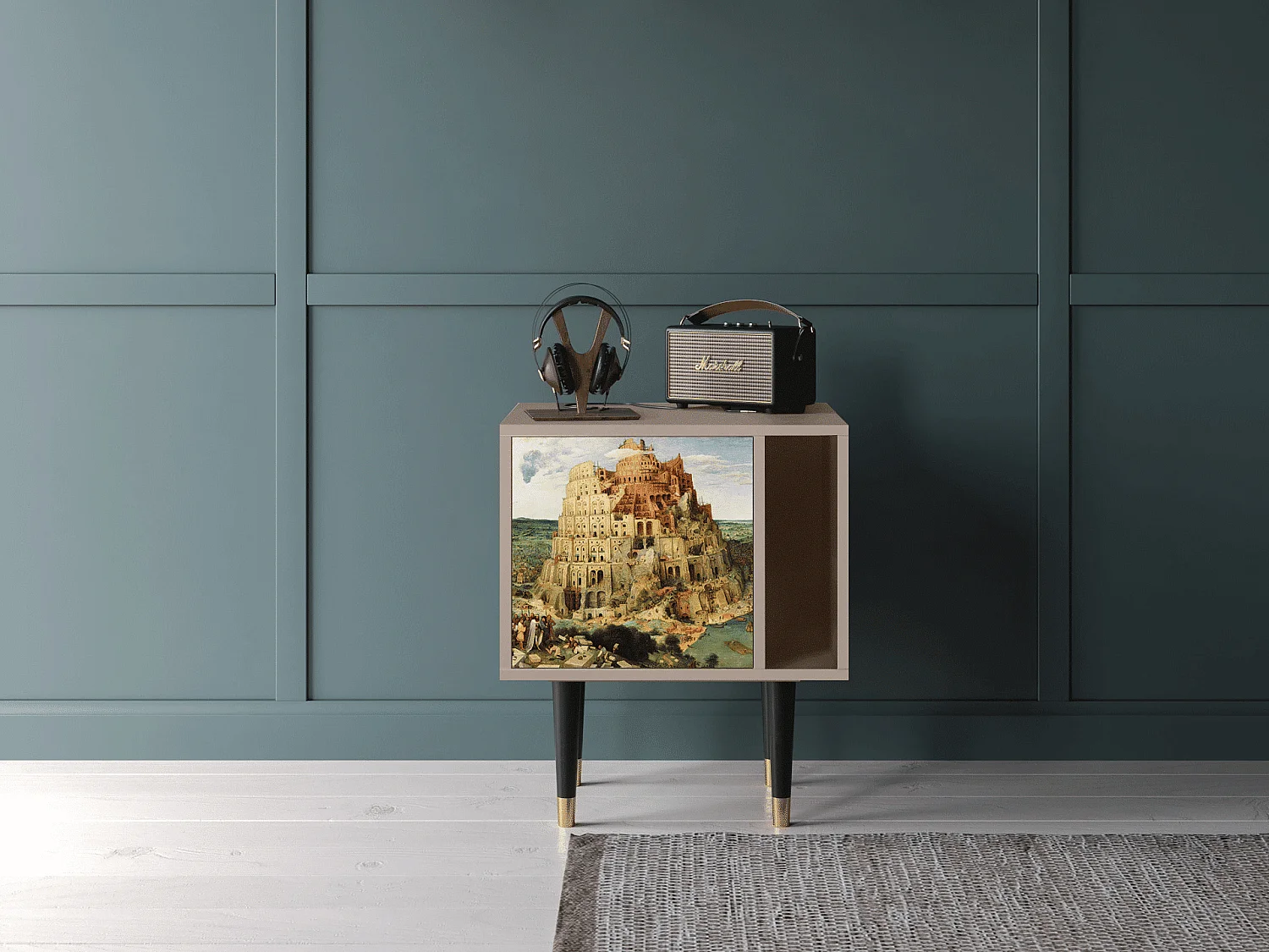 Table de nuit - 57х69х48 cm - S2 - Elder The Tower, Latte