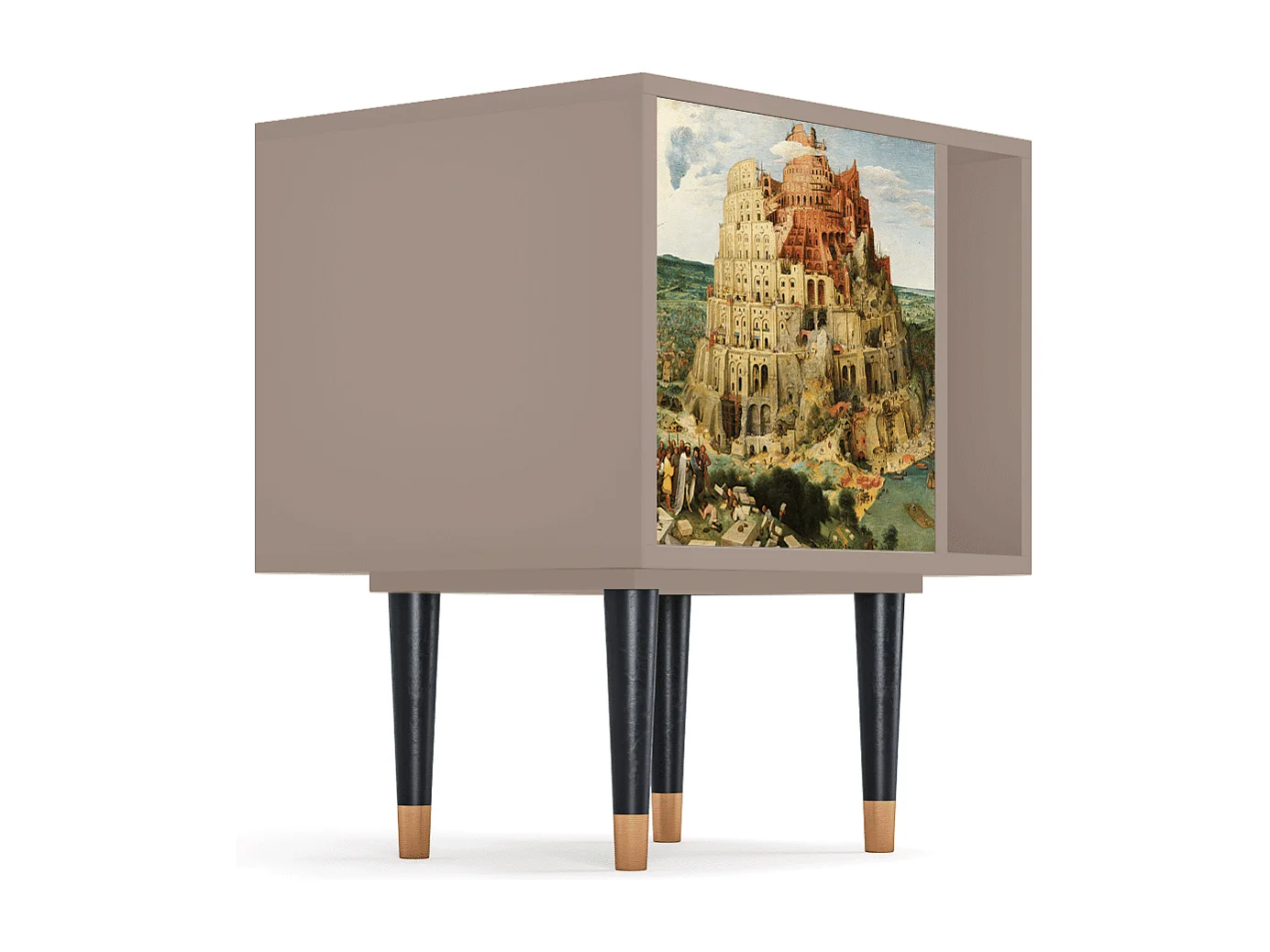 Table de nuit - 57х69х48 cm - S2 - Elder The Tower, Latte