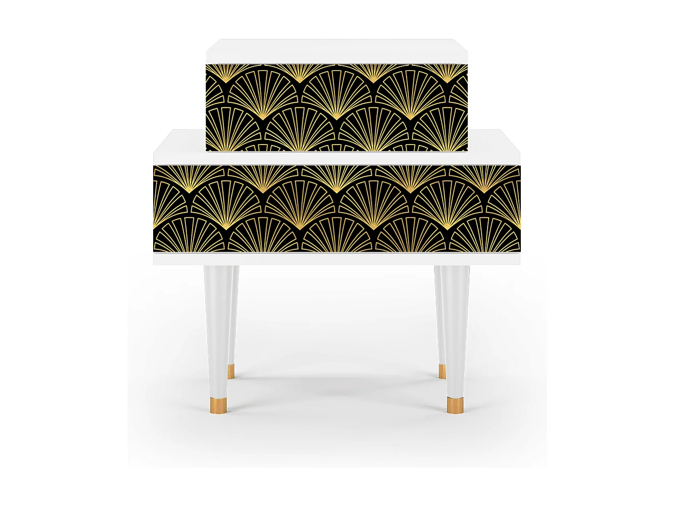 Nachtkastje - 58х58х41 cm - NS1 - Bird of Juno, Wit