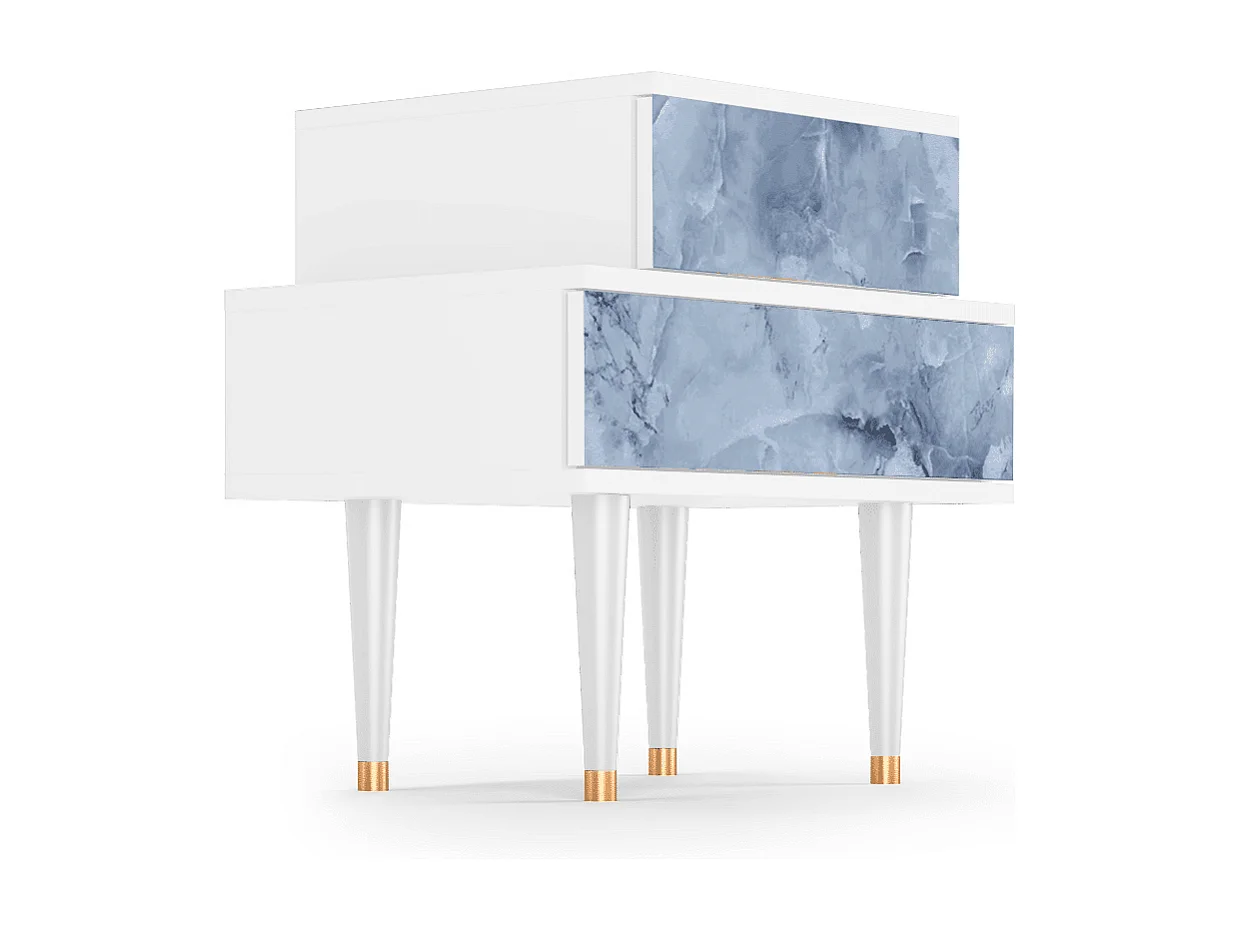 Nachtkastje - 58х58х41 cm - NS1 - Bird of Juno, Wit