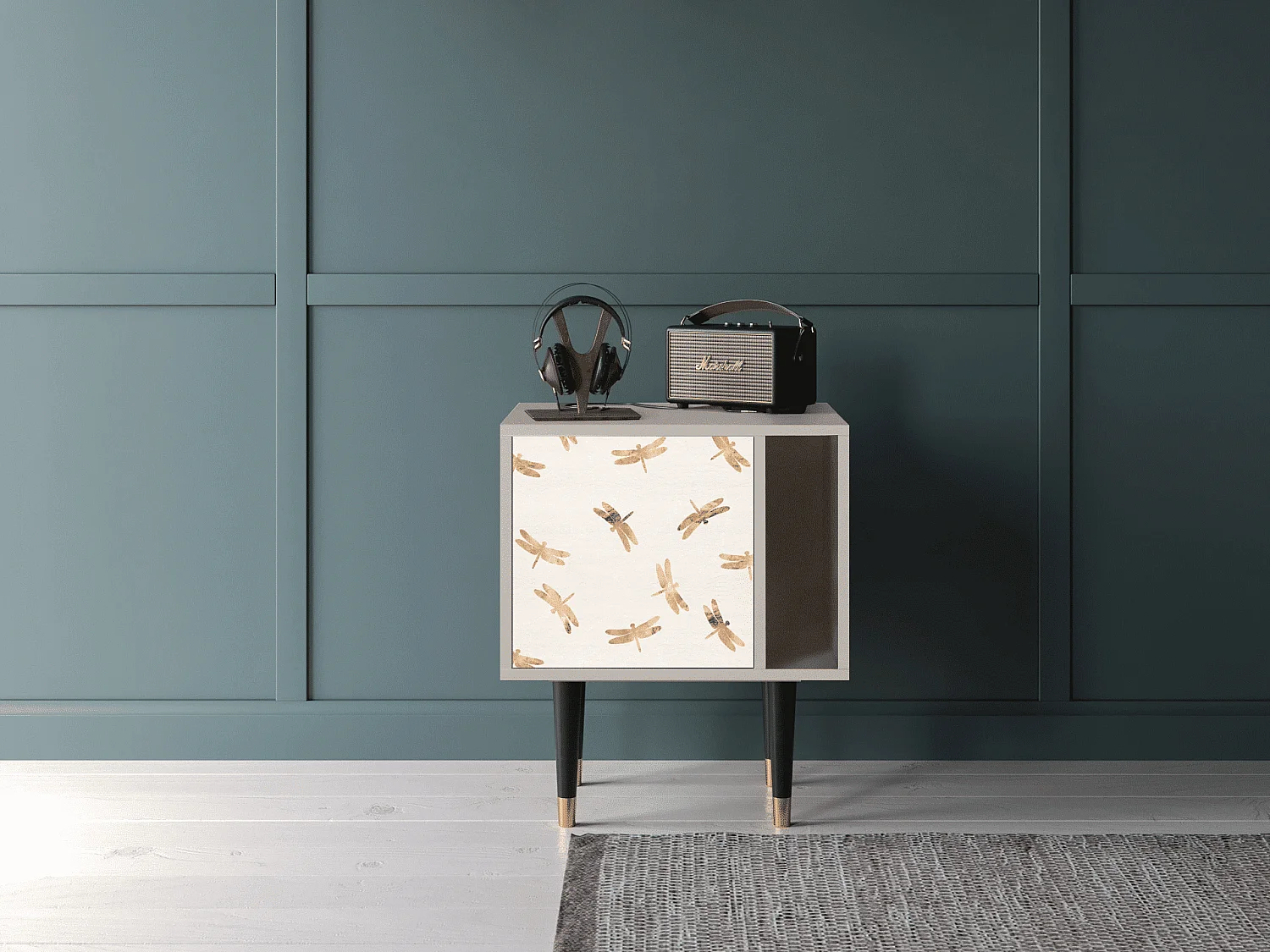 Mesita de noche - 57х69х48 cm - S2 - Nude Dragonflies, Arena