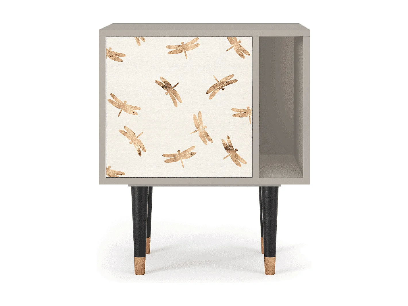 Table de nuit - 57х69х48 cm - S2 - Nude Dragonflies, Sable