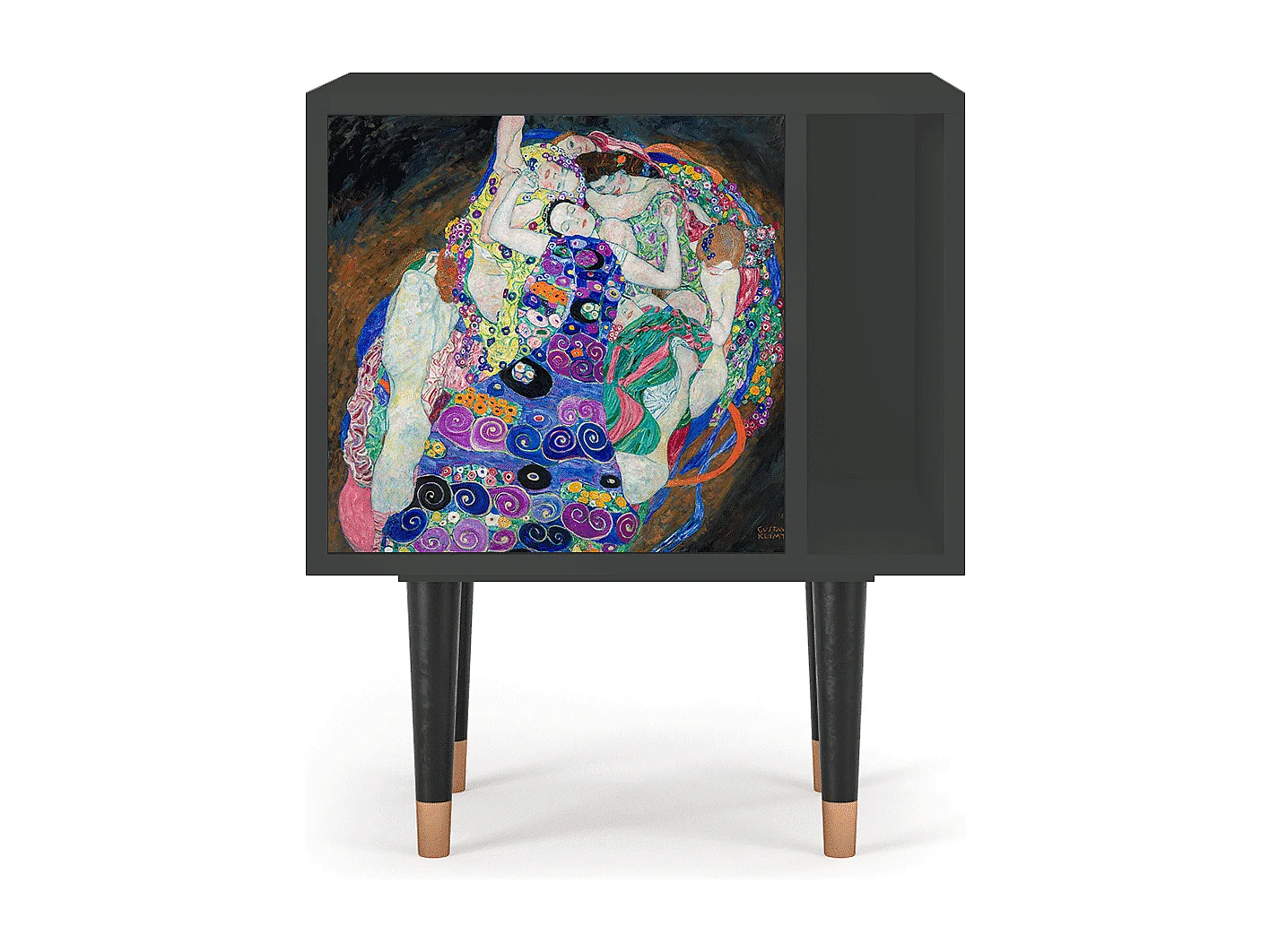 Table de nuit - 57х69х48 cm - S2 - The Maiden by Klimt, Anthracite
