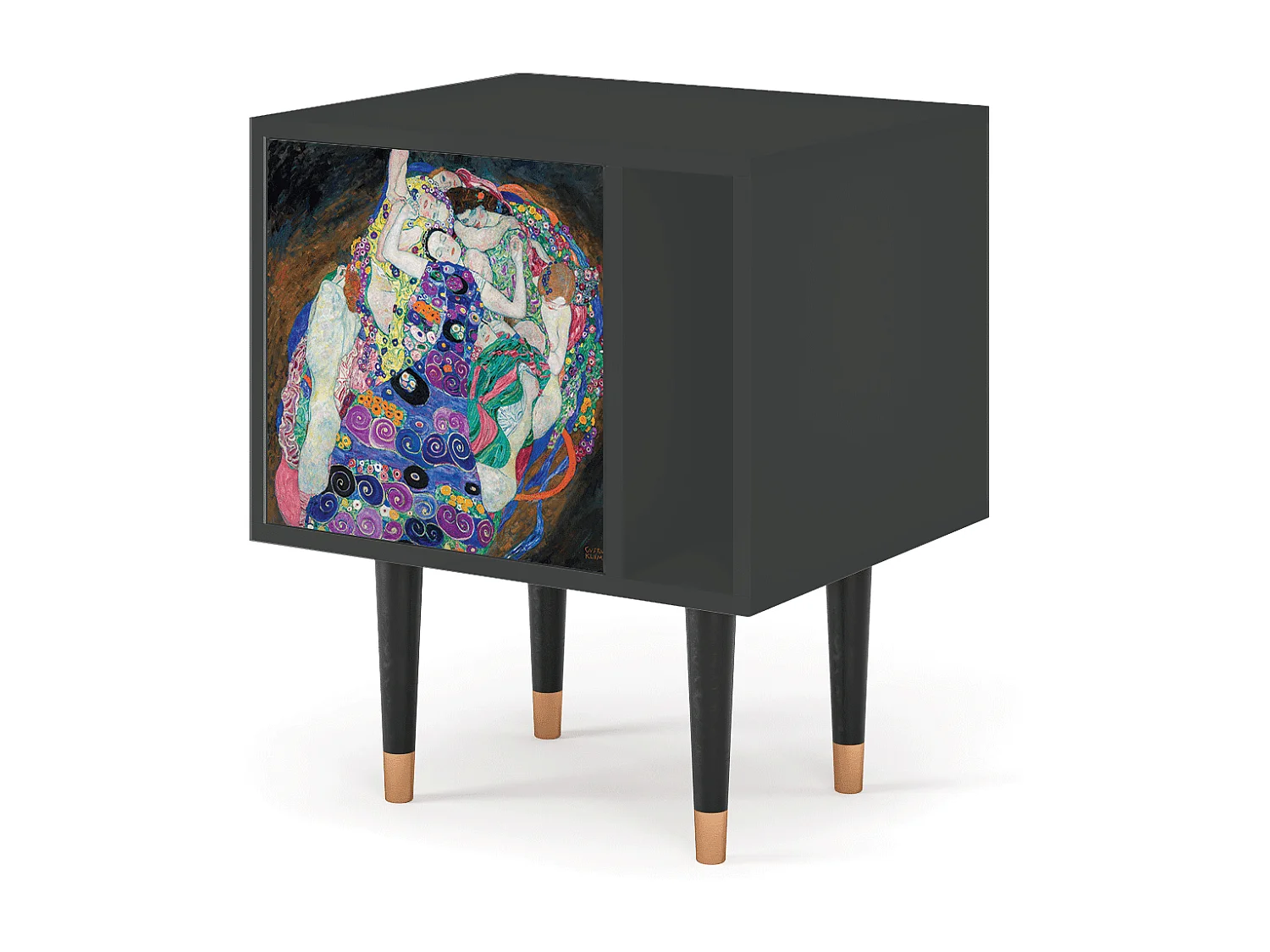 Table de nuit - 57х69х48 cm - S2 - The Maiden by Klimt, Anthracite