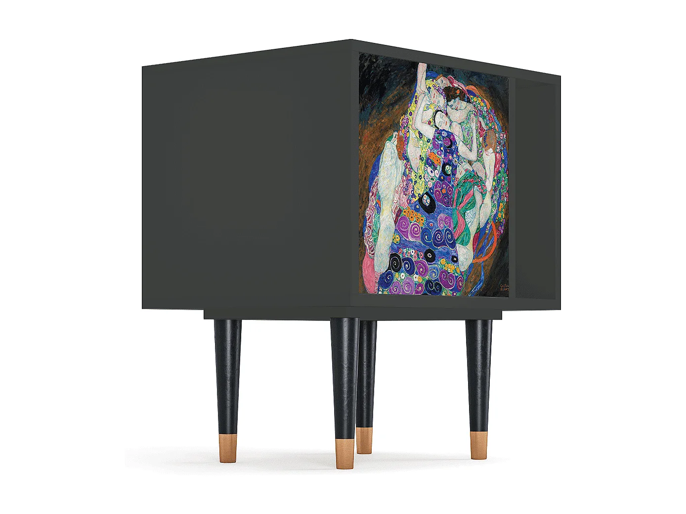 Table de nuit - 57х69х48 cm - S2 - The Maiden by Klimt, Anthracite