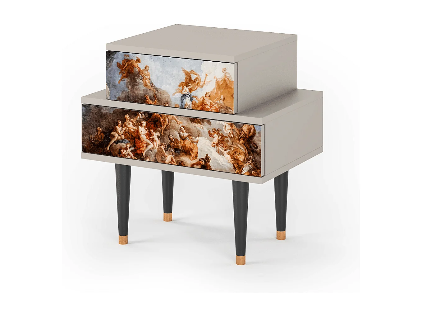 Criado-mudo - 58х58х41 cm - NS1 - Versailles, Areia