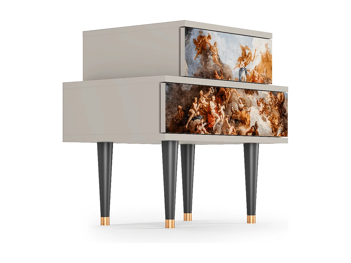 Criado-mudo - 58х58х41 cm - NS1 - Versailles, Areia