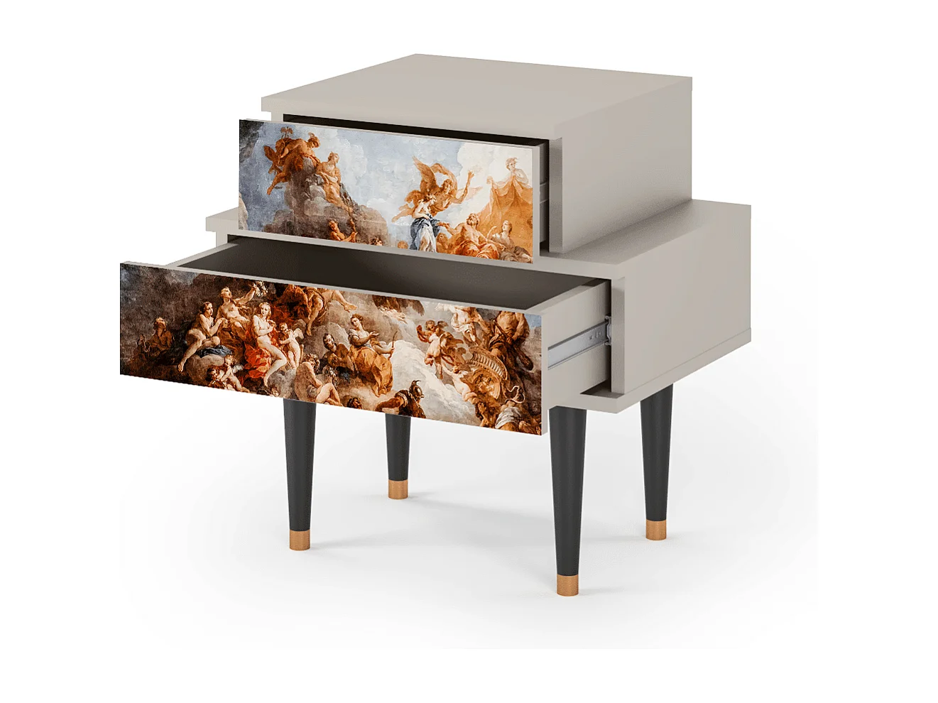 Criado-mudo - 58х58х41 cm - NS1 - Versailles, Areia