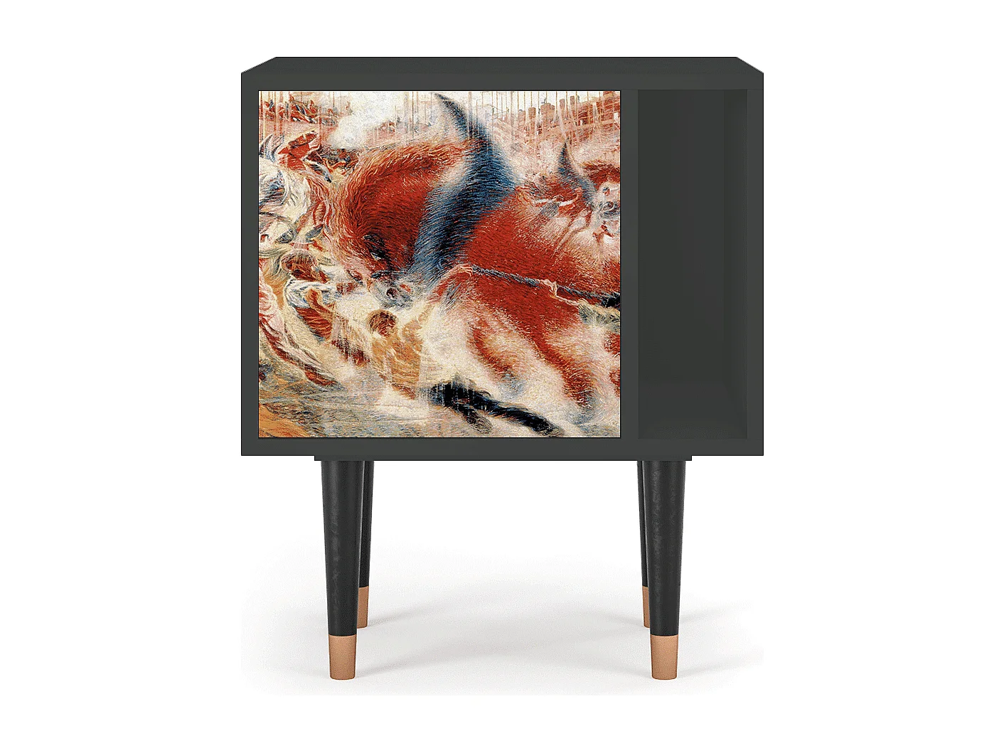 Table de nuit - 57х69х48 cm - S2 - The City Rises, Anthracite