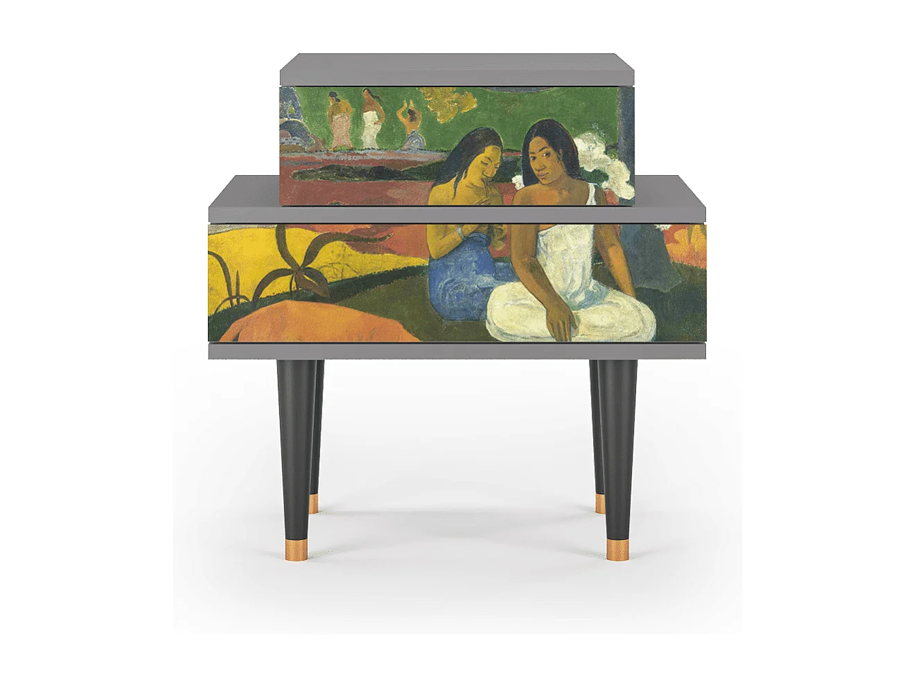 Stolik nocny - 58х58х41 cm - NS1 - Arearea , Szary