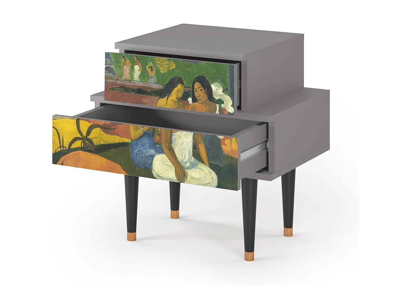 Stolik nocny - 58х58х41 cm - NS1 - Arearea , Szary