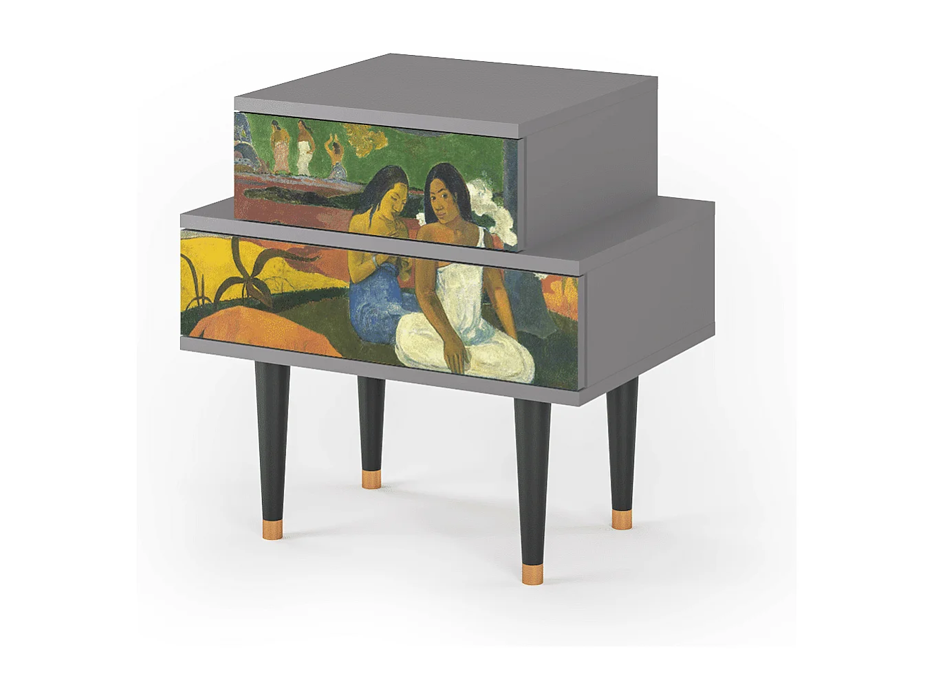 Table de nuit - 58х58х41 cm - NS1 - Arearea , Gris