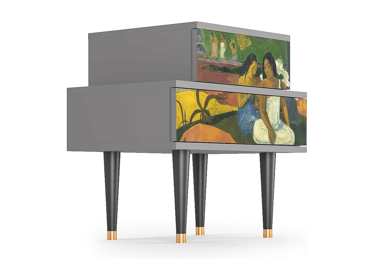 Stolik nocny - 58х58х41 cm - NS1 - Arearea , Szary