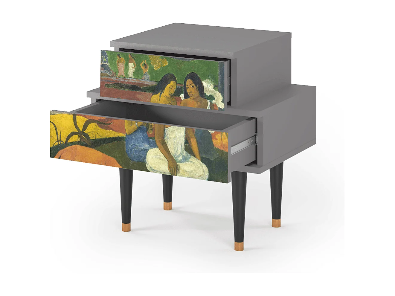 Stolik nocny - 58х58х41 cm - NS1 - Arearea , Szary