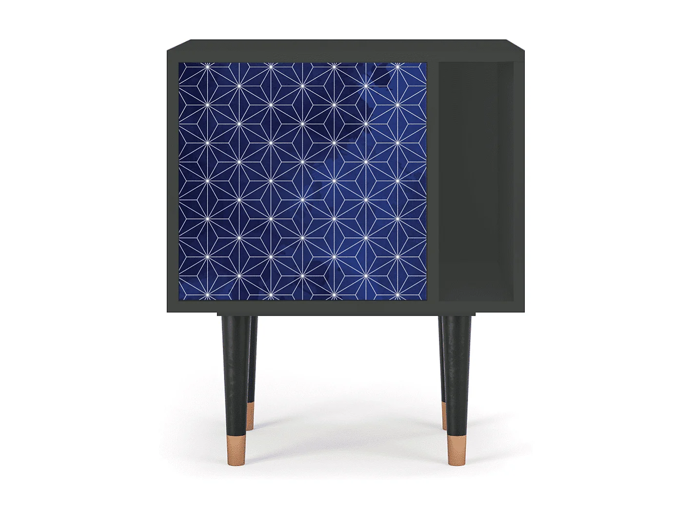 Table de nuit - 57х69х48 cm - S2 - Milky Way, Anthracite