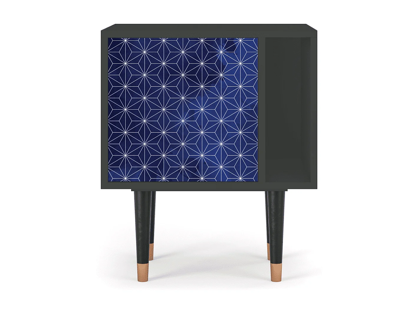 Table de nuit - 57х69х48 cm - S2 - Milky Way, Anthracite