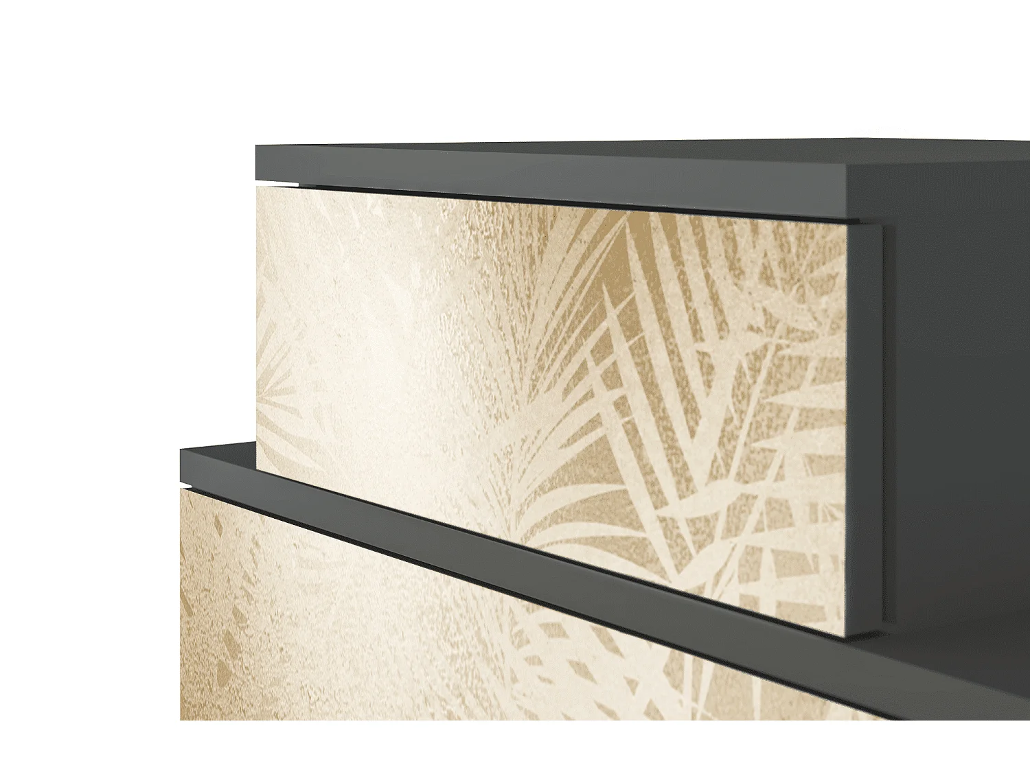 Table de nuit - 58х58х41 cm - NS1 - Plant of the Dessert, Anthracite