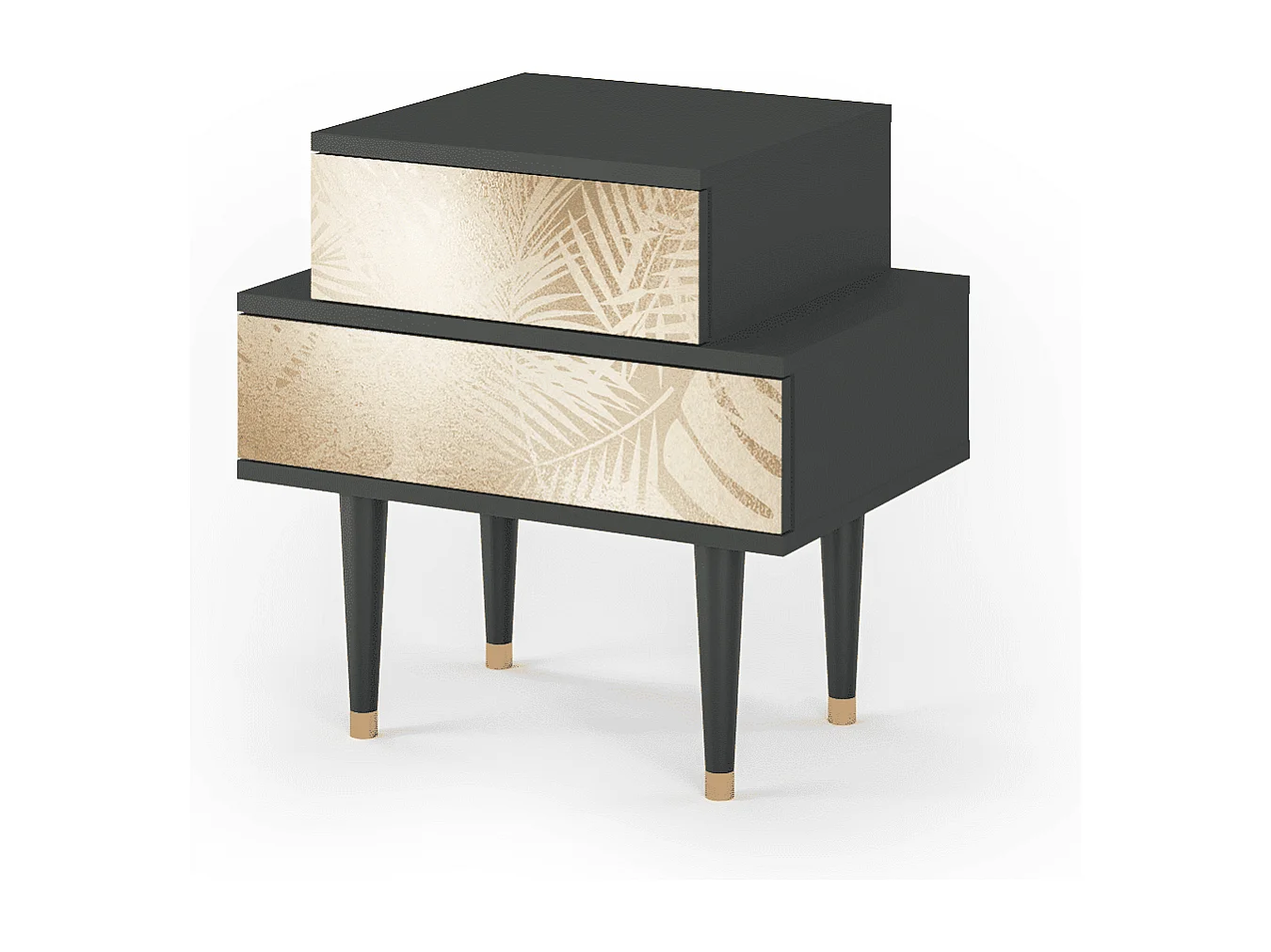 Table de nuit - 58х58х41 cm - NS1 - Plant of the Dessert, Anthracite