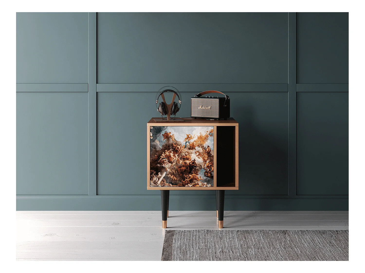 Table de nuit - 57х69х48 cm - S2 - Versailles, Noyer
