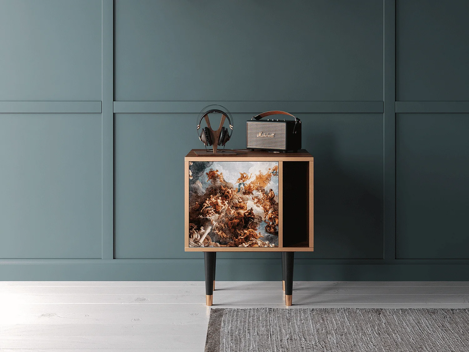 Table de nuit - 57х69х48 cm - S2 - Versailles, Noyer