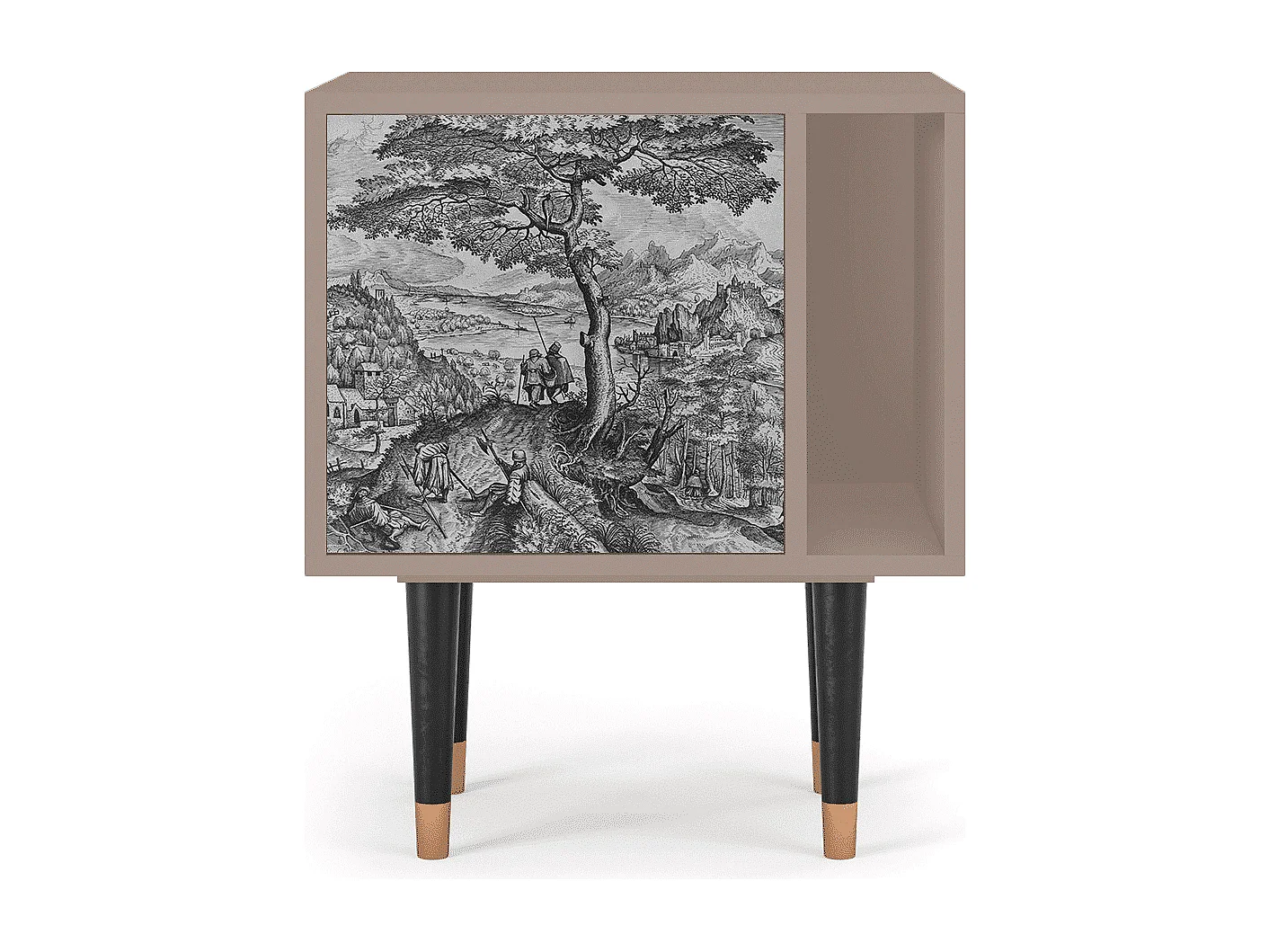 Table de nuit - 57х69х48 cm - S2 - Milites Requiescentes, Latte