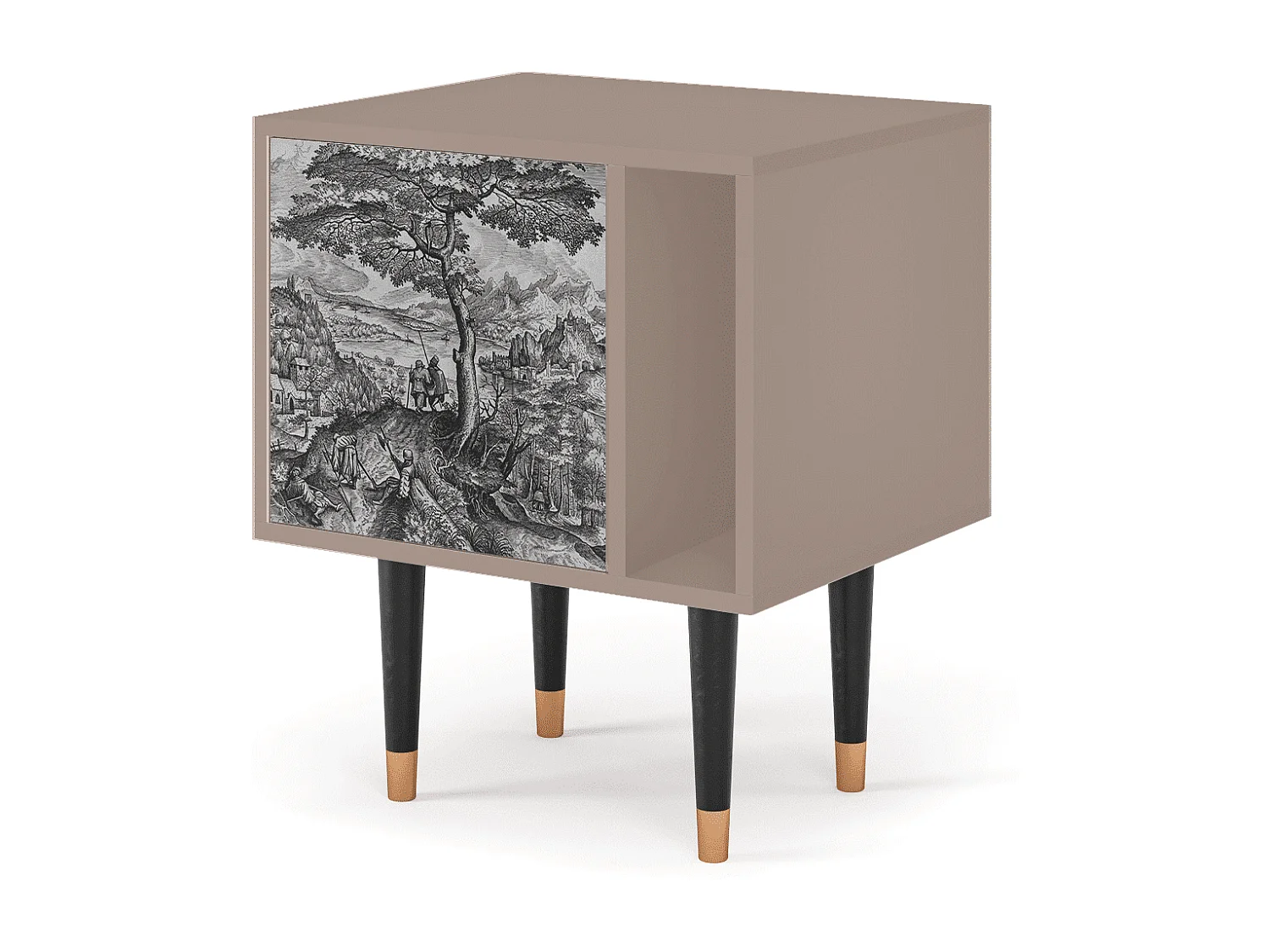 Table de nuit - 57х69х48 cm - S2 - Milites Requiescentes, Latte