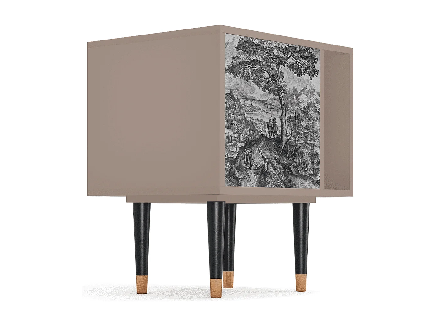 Table de nuit - 57х69х48 cm - S2 - Milites Requiescentes, Latte