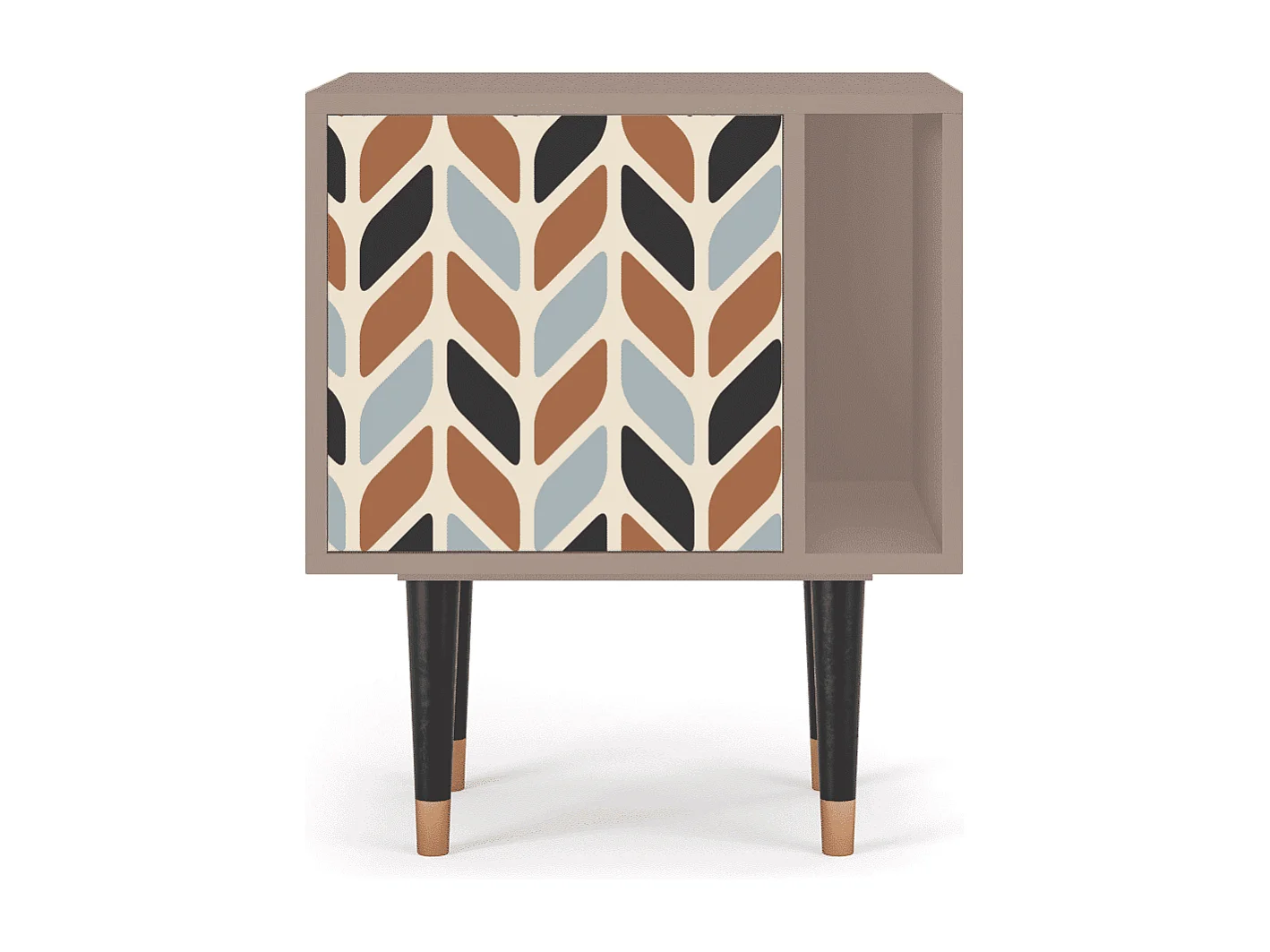 Table de nuit - 57х69х48 cm - S2 - Beige Laure, Latte