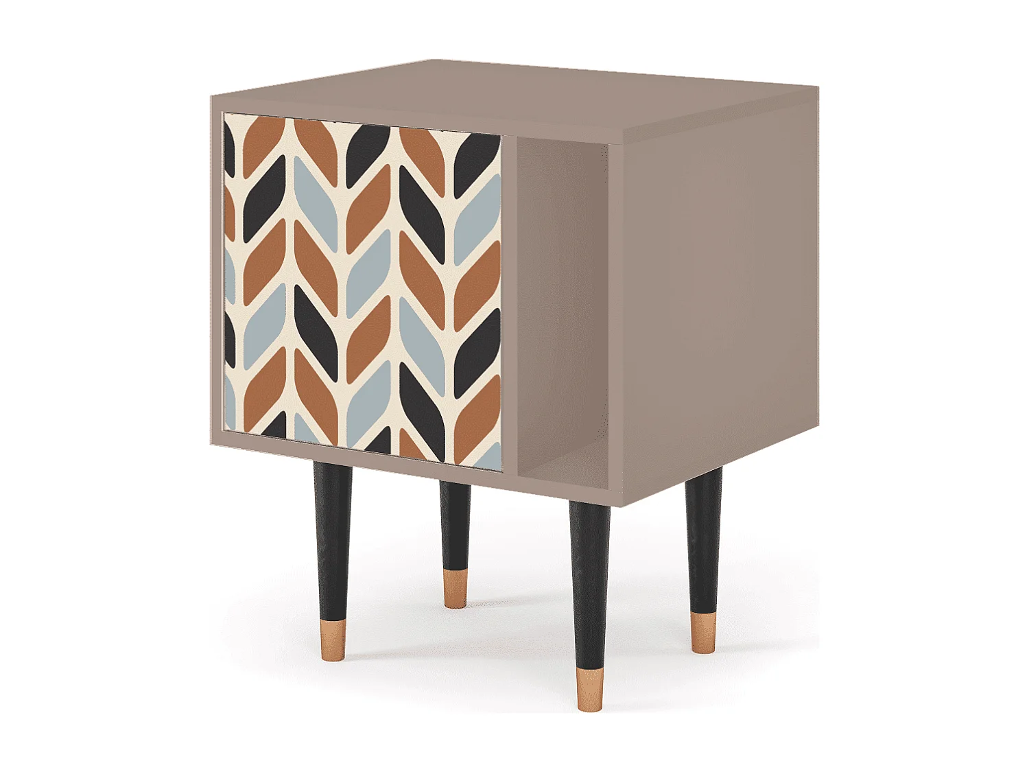 Table de nuit - 57х69х48 cm - S2 - Beige Laure, Latte