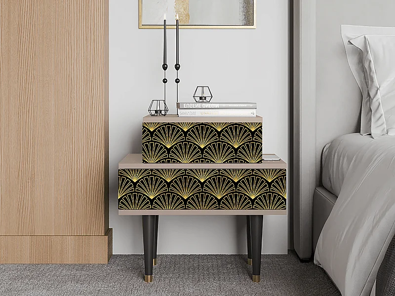 Table de nuit - 58х58х41 cm - NS1 - Bird of Juno, Latte