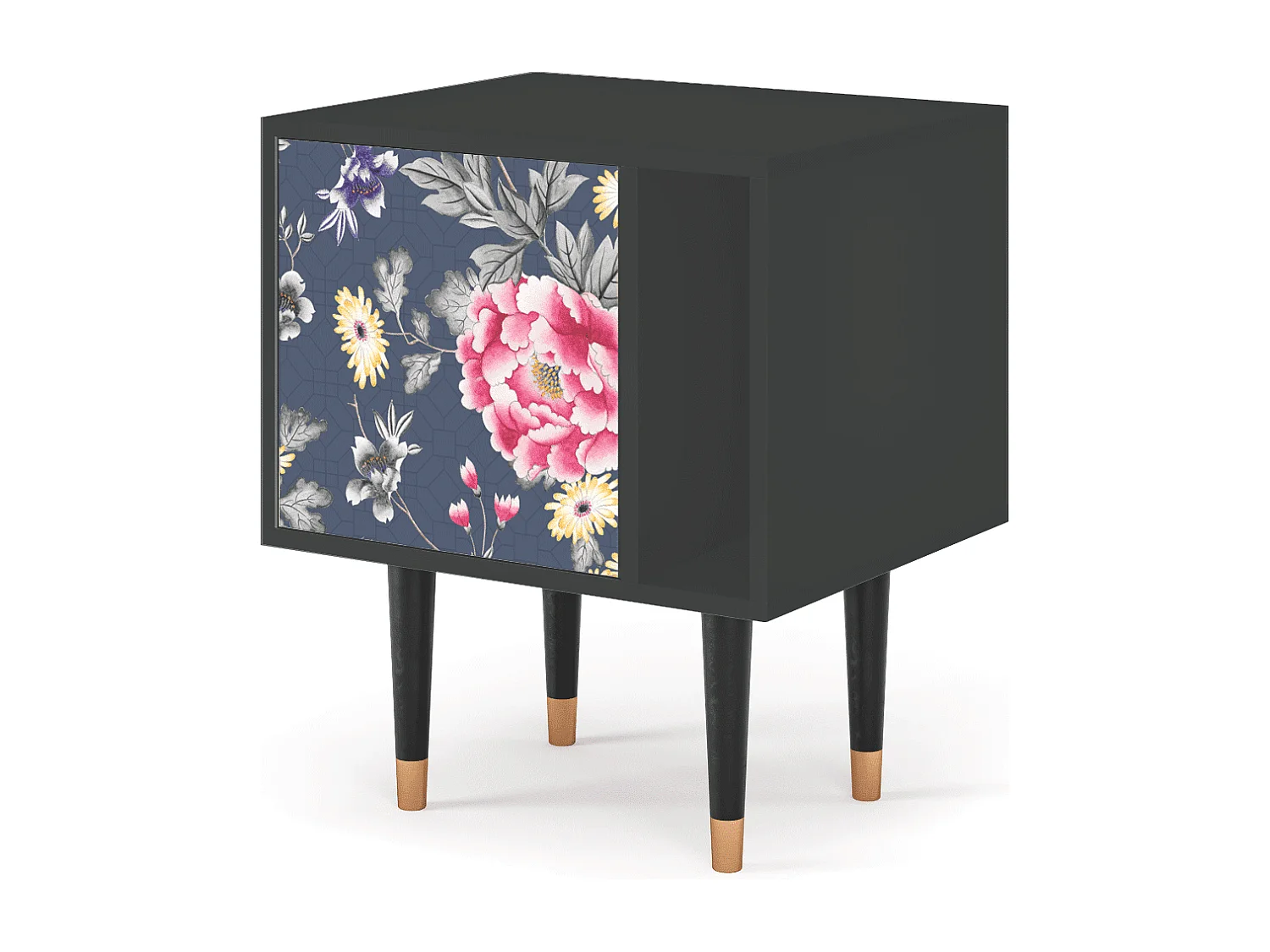 Table de nuit - 57х69х48 cm - S2 - Dark Flower Bed, Anthracite