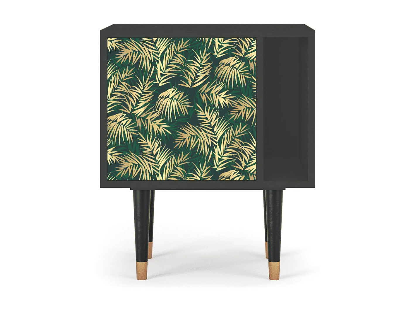 Table de nuit - 57х69х48 cm - S2 - Sunny Palm Tree, Anthracite