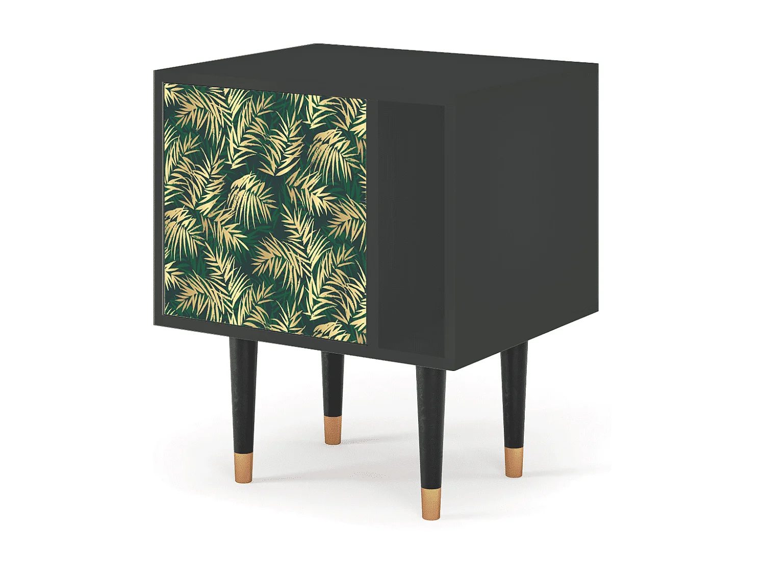 Table de nuit - 57х69х48 cm - S2 - Sunny Palm Tree, Anthracite