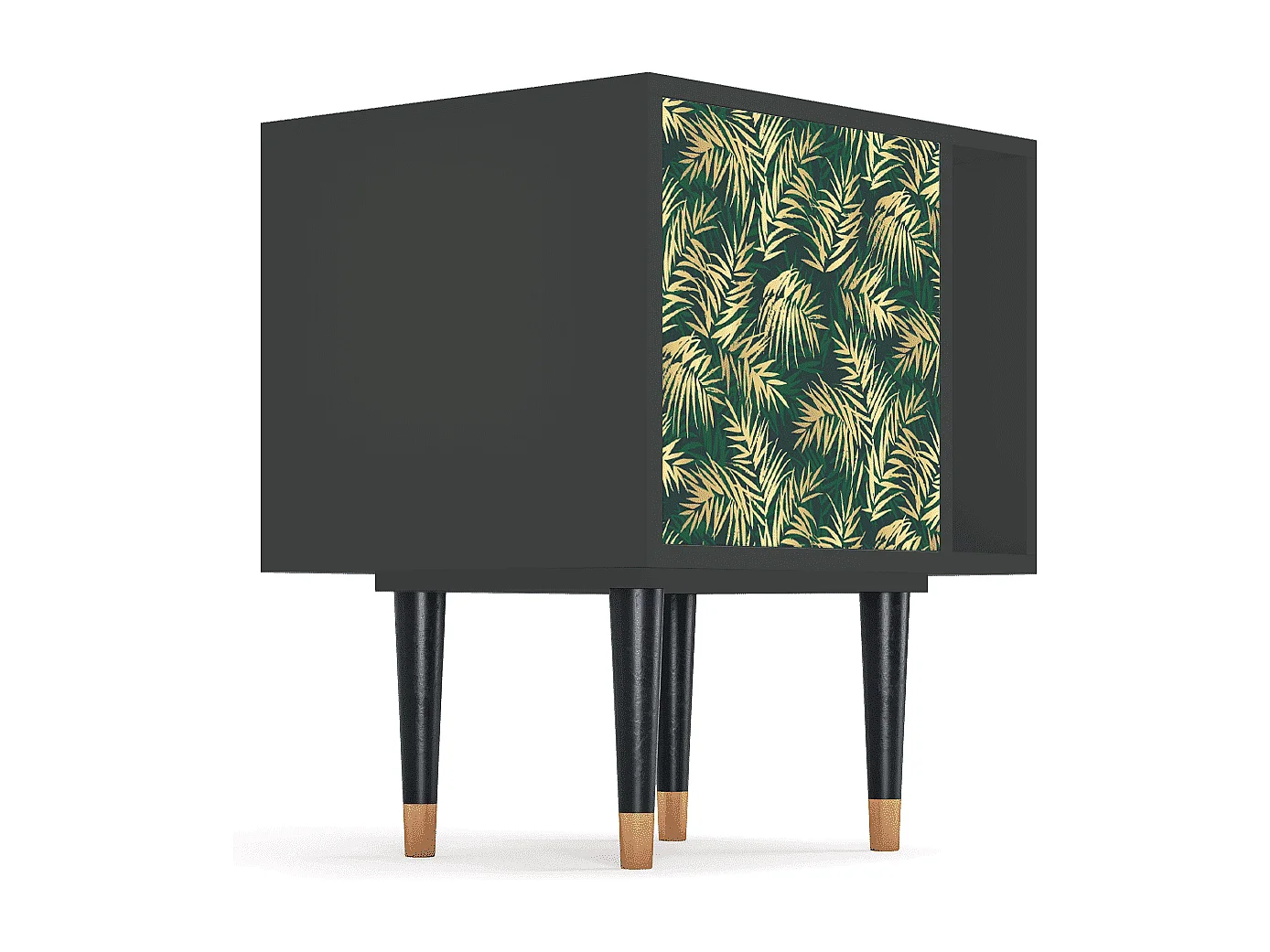 Table de nuit - 57х69х48 cm - S2 - Sunny Palm Tree, Anthracite