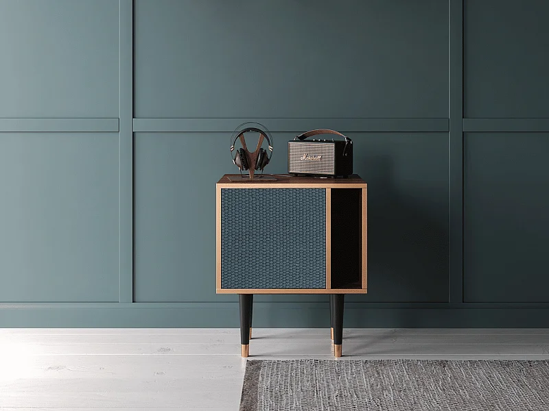 Table de nuit - 57х69х48 cm - S2 - Knitted Pattern, Noyer