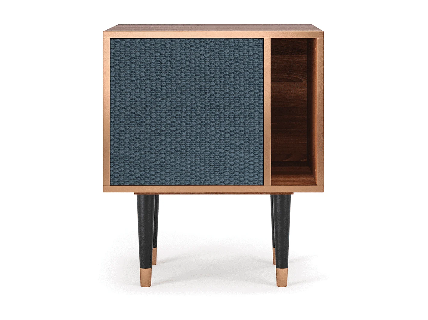 Stolik nocny - 57х69х48 cm - S2 - Knitted Pattern, Orzech