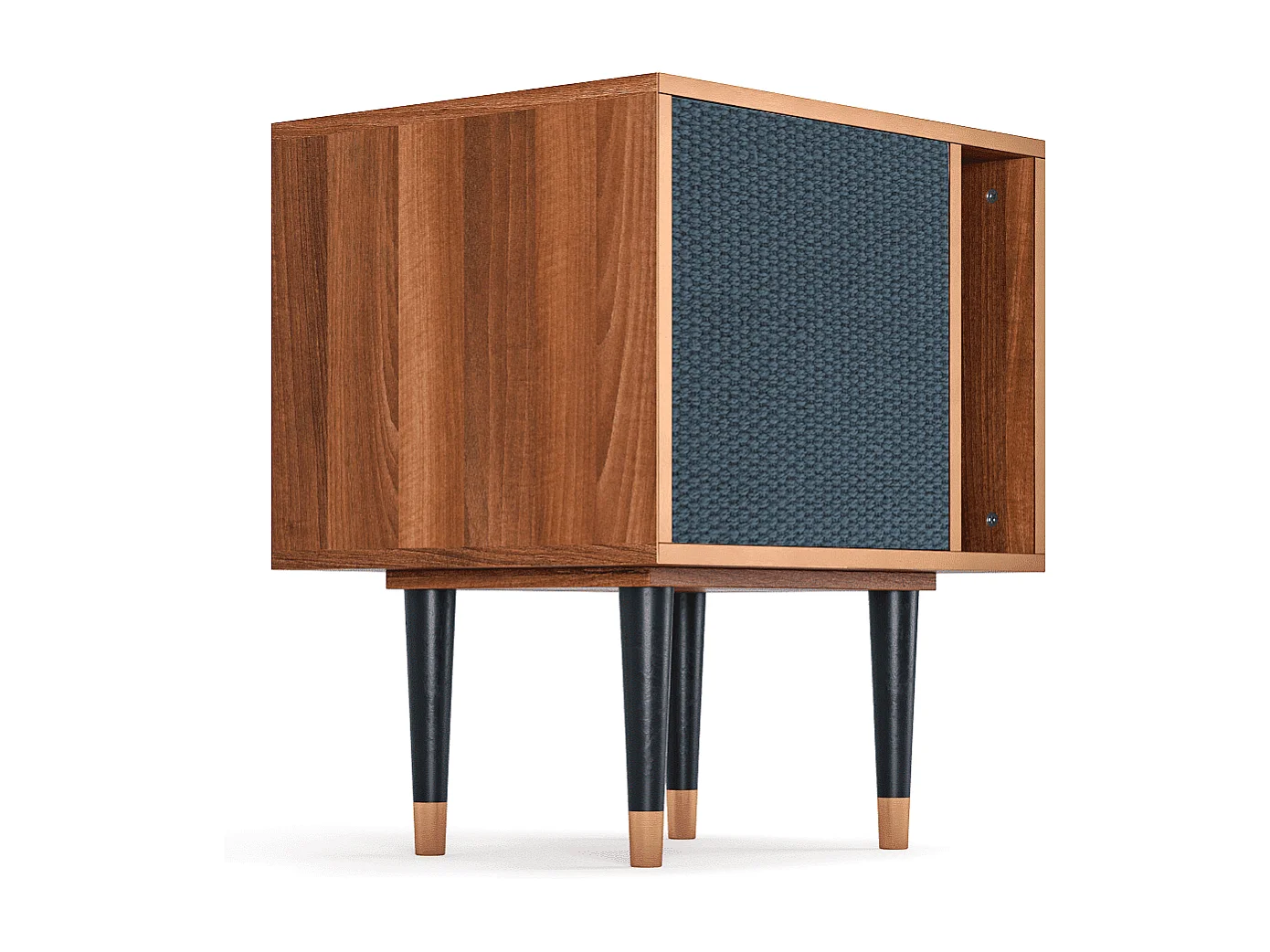 Stolik nocny - 57х69х48 cm - S2 - Knitted Pattern, Orzech